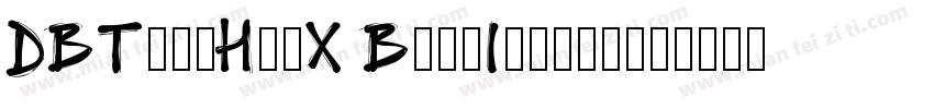DBToonHuaX BoldItalic字体转换